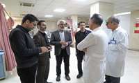 بازدید روسای مرکز نظارت امور درمان وزارت بهداشت از بیمارستان شهدای هفتم تیر