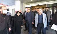 گزارش تصویری از حضور سخنگوی دولت در بیمارستان شهدای هفتم تیر